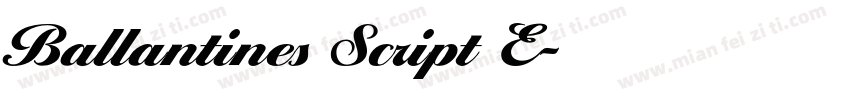 Ballantines Script E字体转换